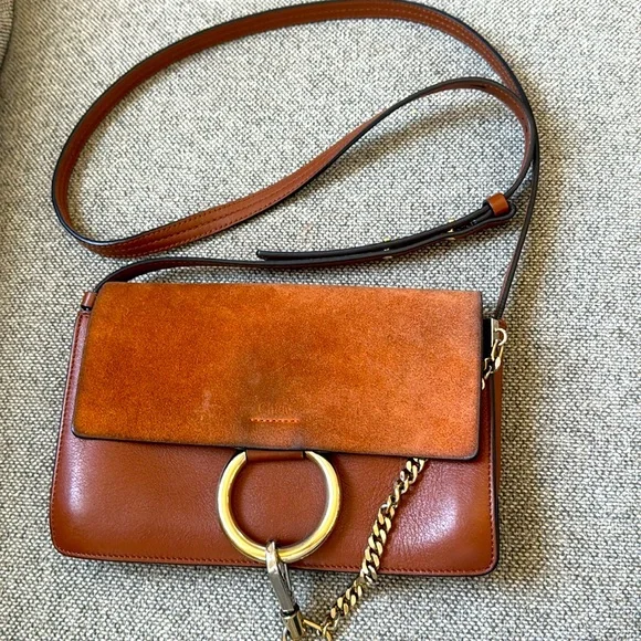 Authentic Chloe Faye Leather Shoulder Bag-Small - Picture 2 of 16